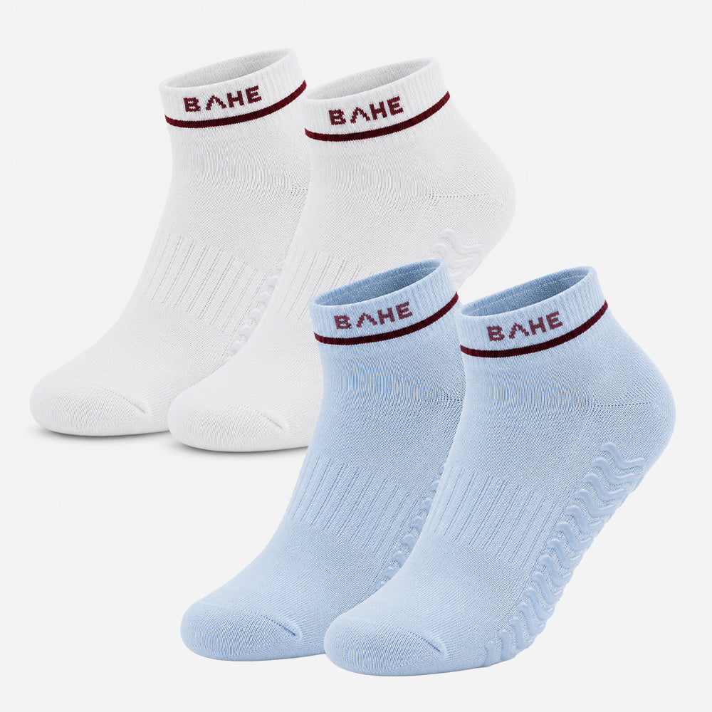Vớ Thể Thao Bahe Studio Grippy Ankle 2-Pack - Nhiều Màu